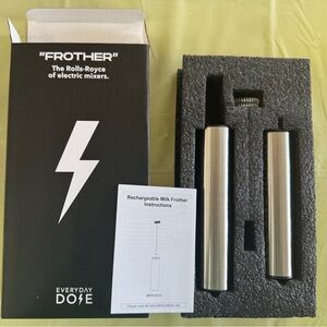 Everyday Dose Frother New In Box Rechargeable With Charging Cable